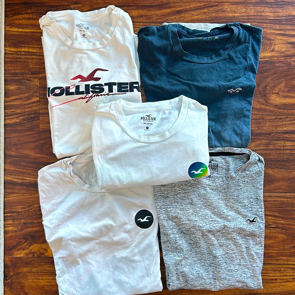 Hollister mens XS lot of 5 short sleeve tees